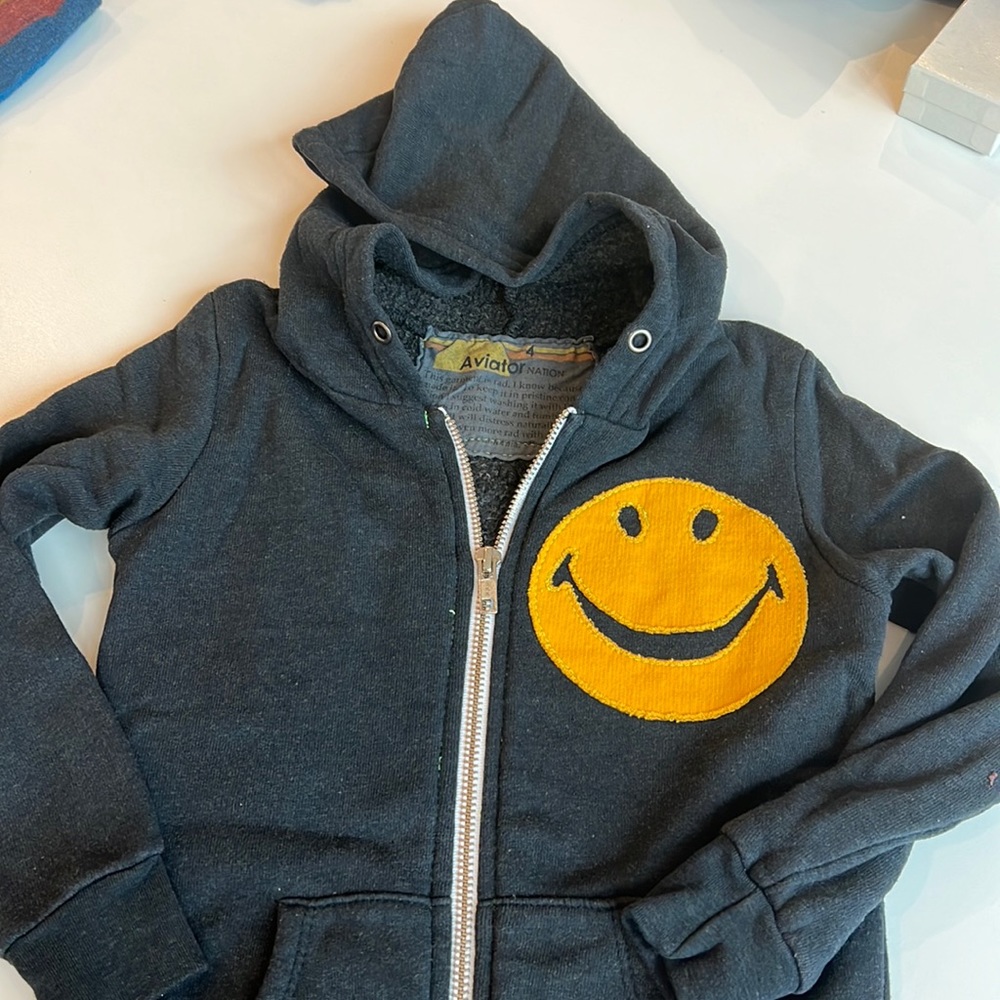 Aviator nation smiley hoodie